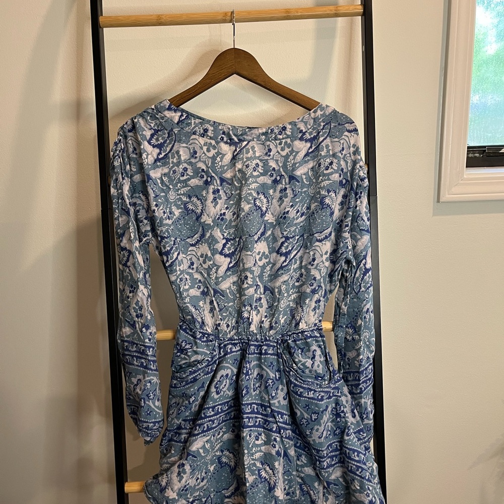 Free People Blue and White Dress
